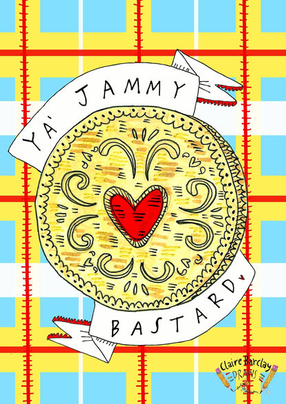 Ya' Jammy Bastard Greetings Card