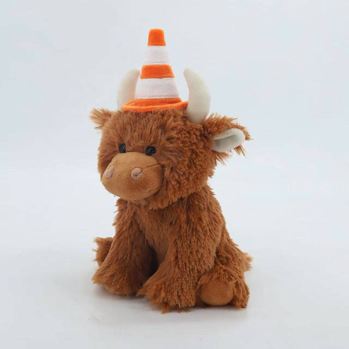 Traffic Cone Coo Highland Cow Toy