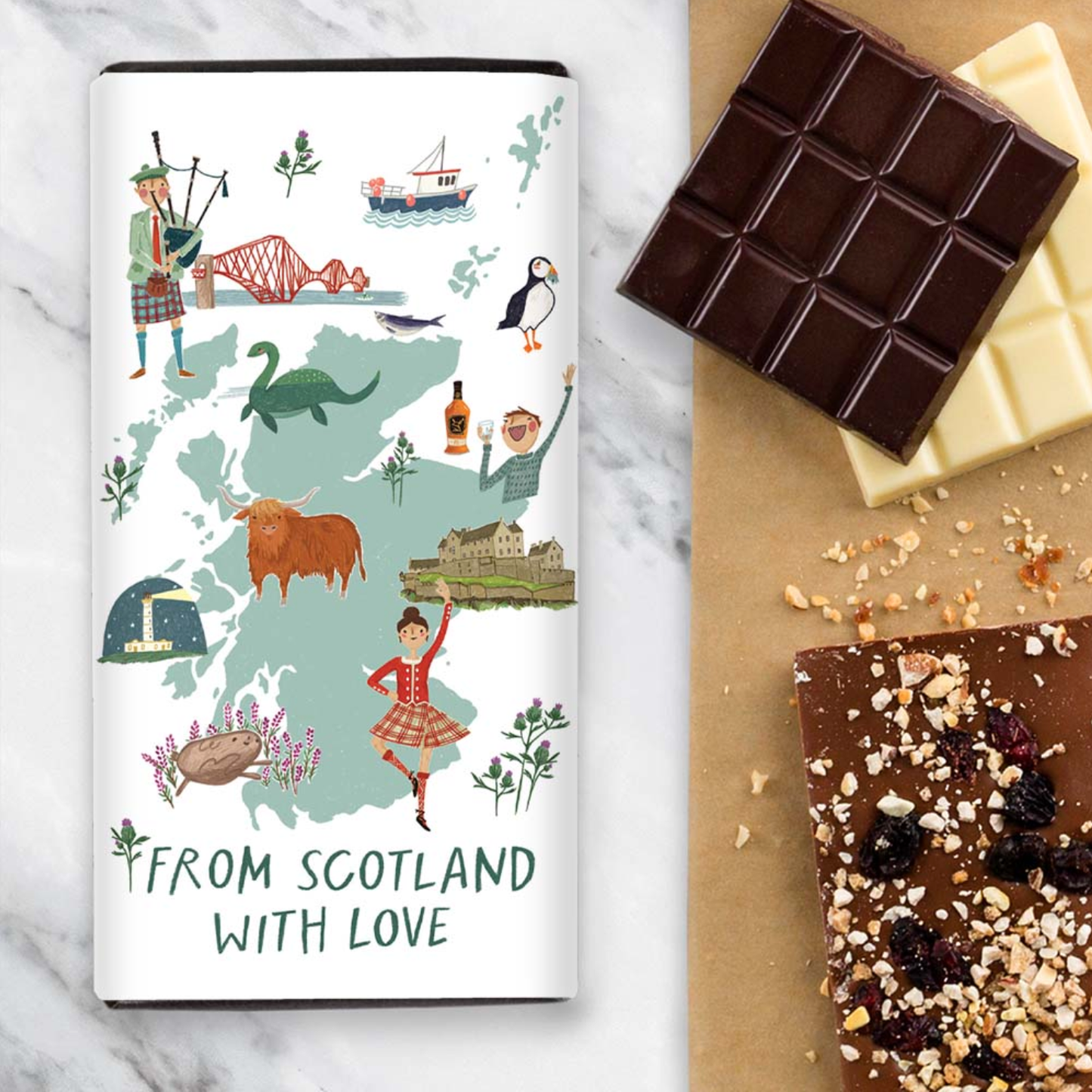Love From Scotland Handmade Salted Caramel Chocolate