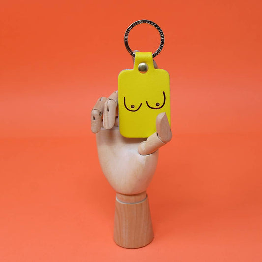 Boob Leather Key Bright Yellow