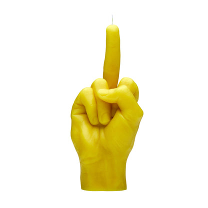 Yellow F*ck You Middle Finger Candle