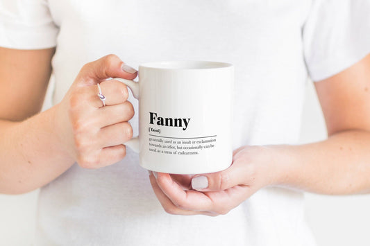 Fanny Greeting Scots Saying Mug