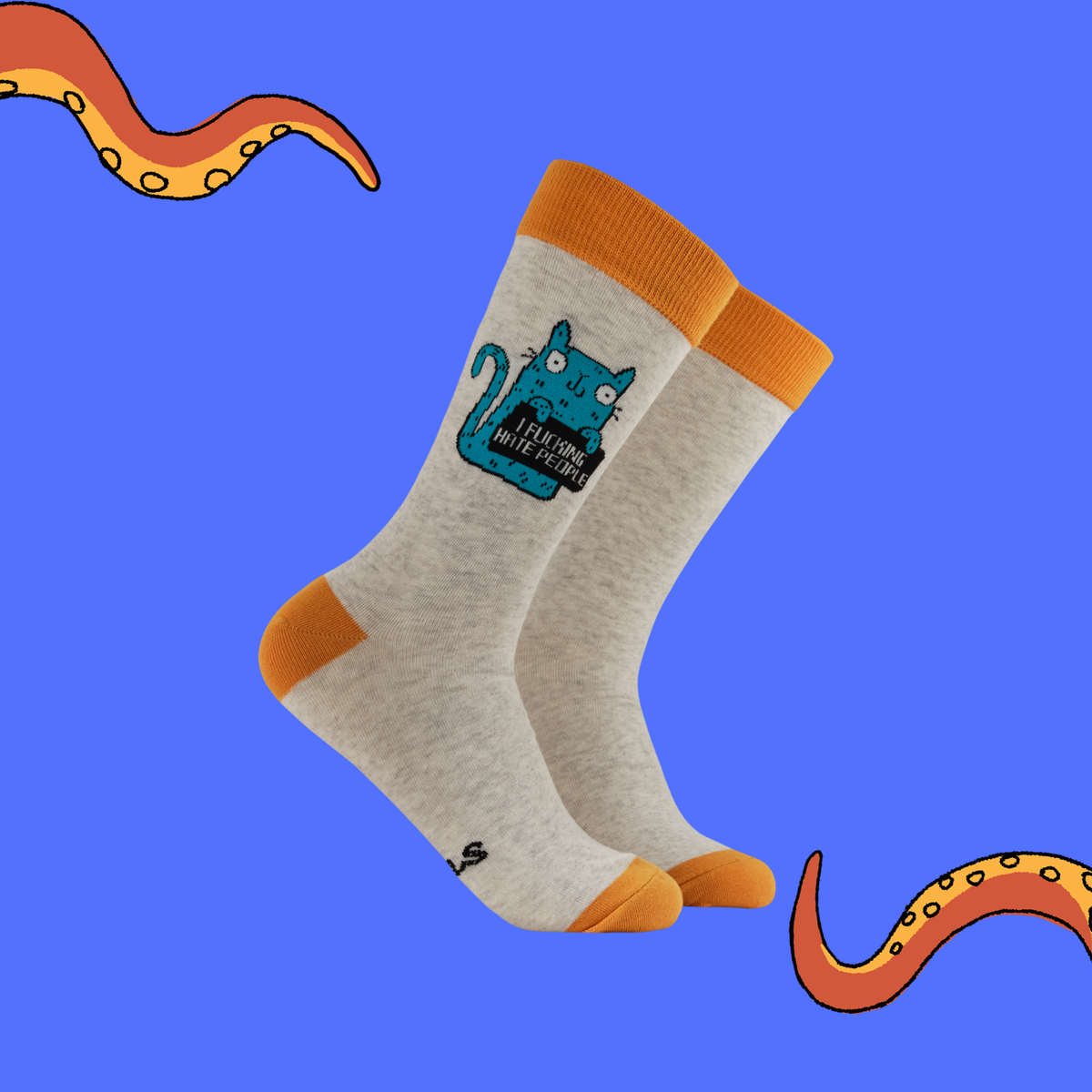 I Fucking Hate People Socks