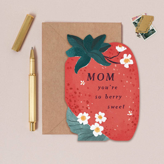 Mom Sweet Strawberry Card