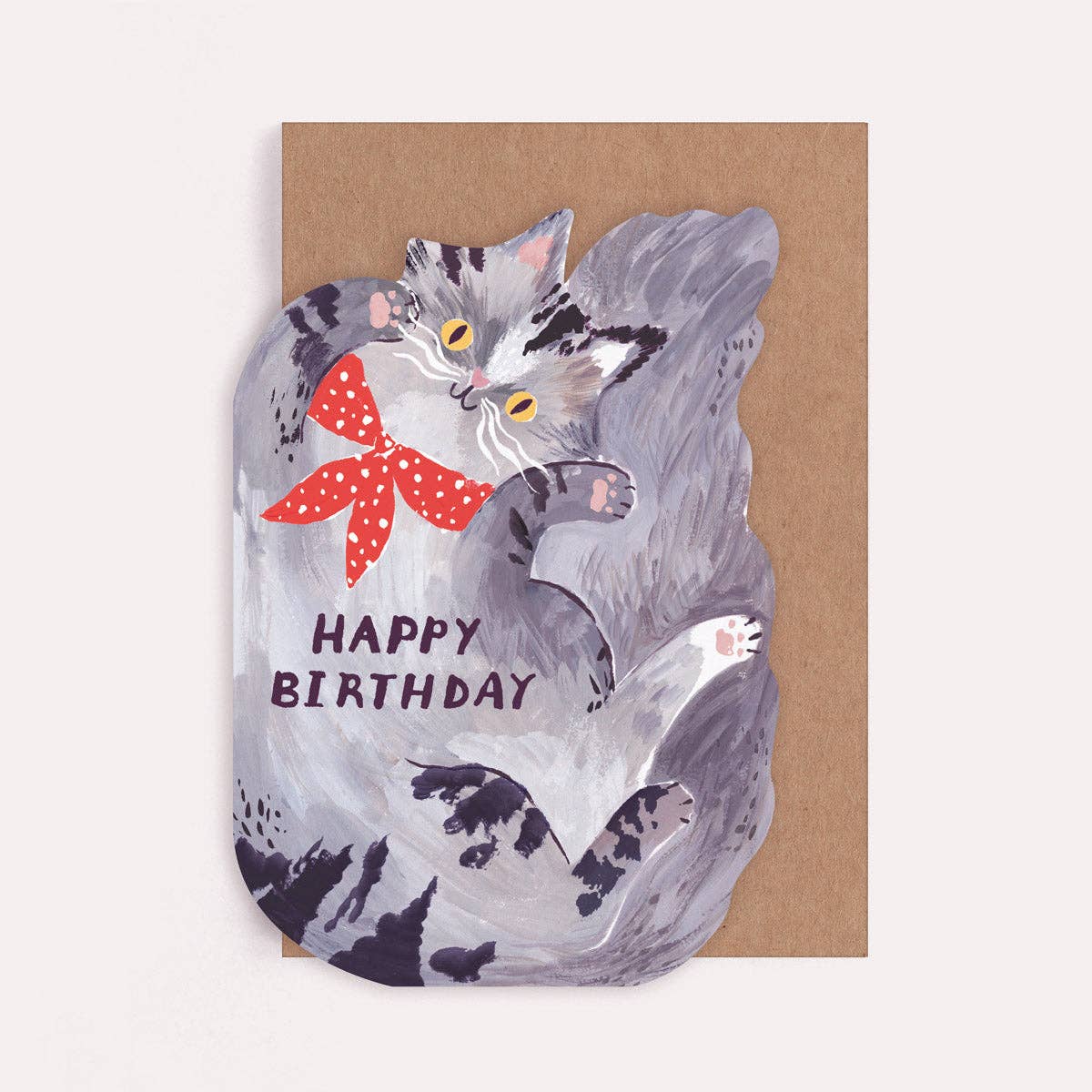 Bandana Cat Birthday Card