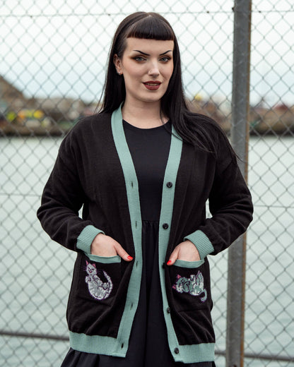 Purrfect Cats Long Cardigan Rebel Romance x Abi Perry