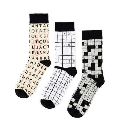Puzzler Unisex Socks Gift Box Of 3 Pairs