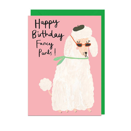 Happy Birthfday Fancy Pants Greeting Card