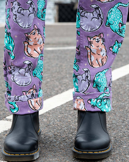 Purrfect Cats Unisex Stretch Dungarees