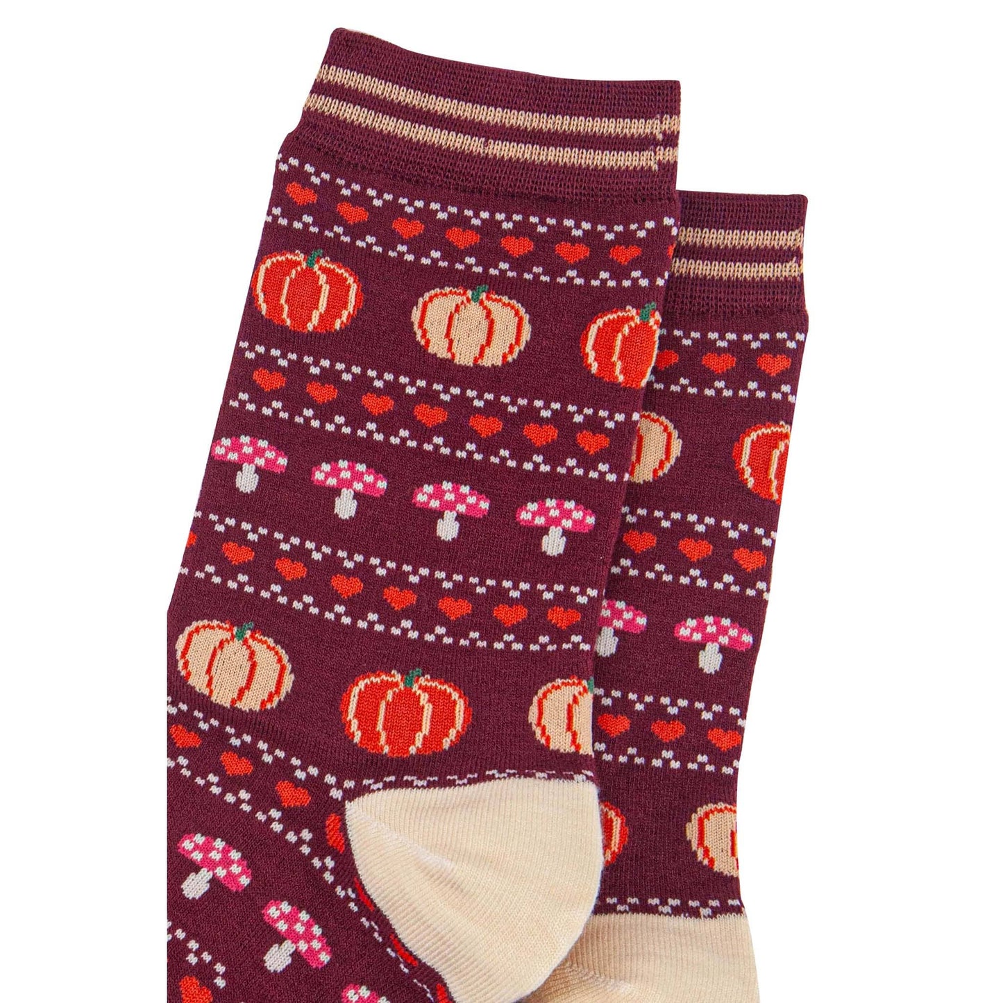 Pumpkin Fairisle Unisex Socks