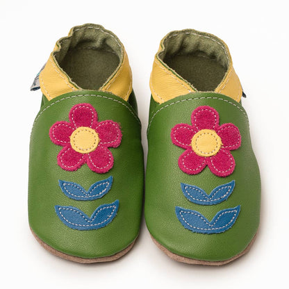 Briony Floral Leather Baby Shoes