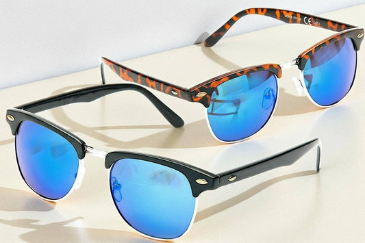 Woodstock Retro Brow Line Unisex Sunglasses