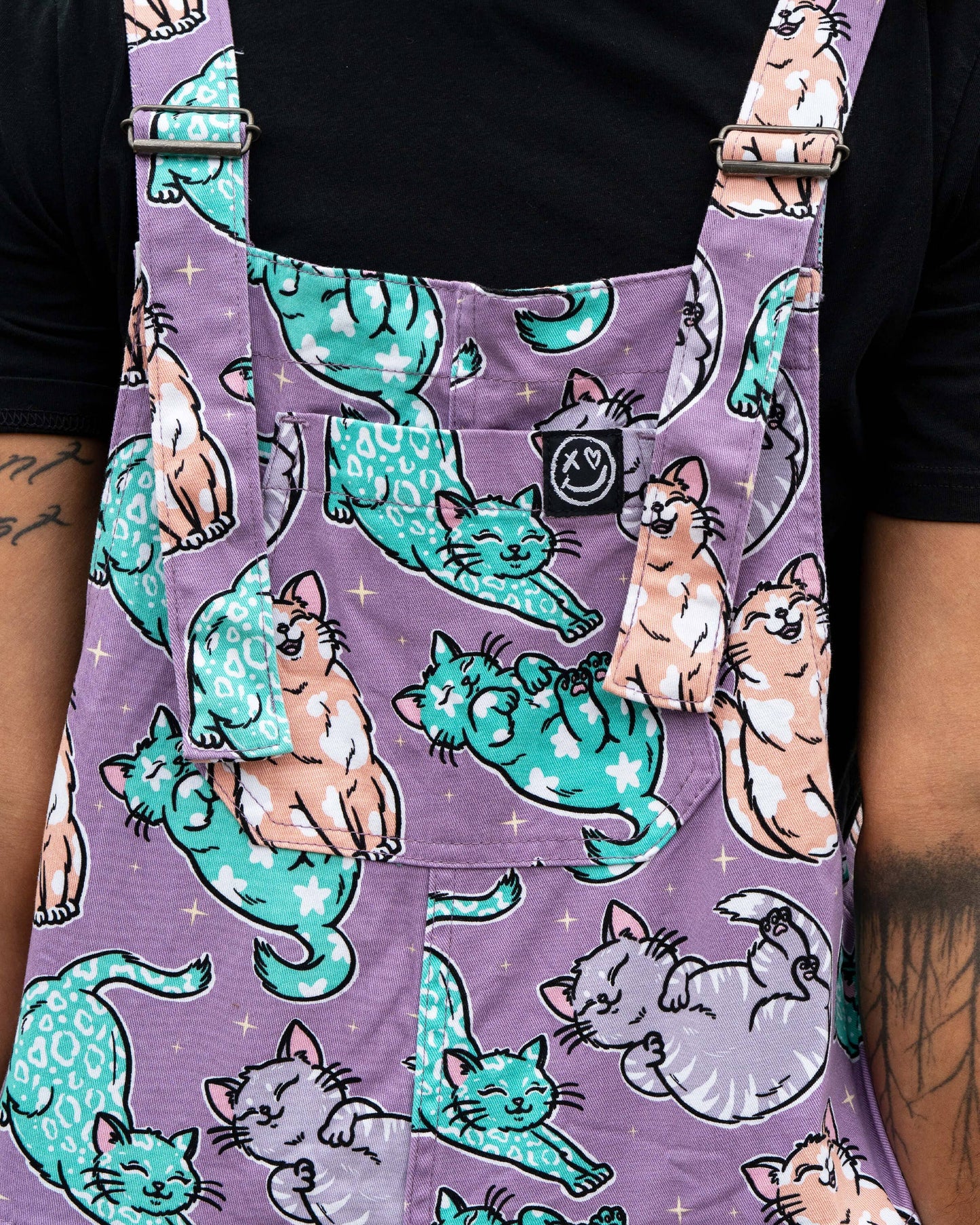 Purrfect Cats Unisex Stretch Dungarees