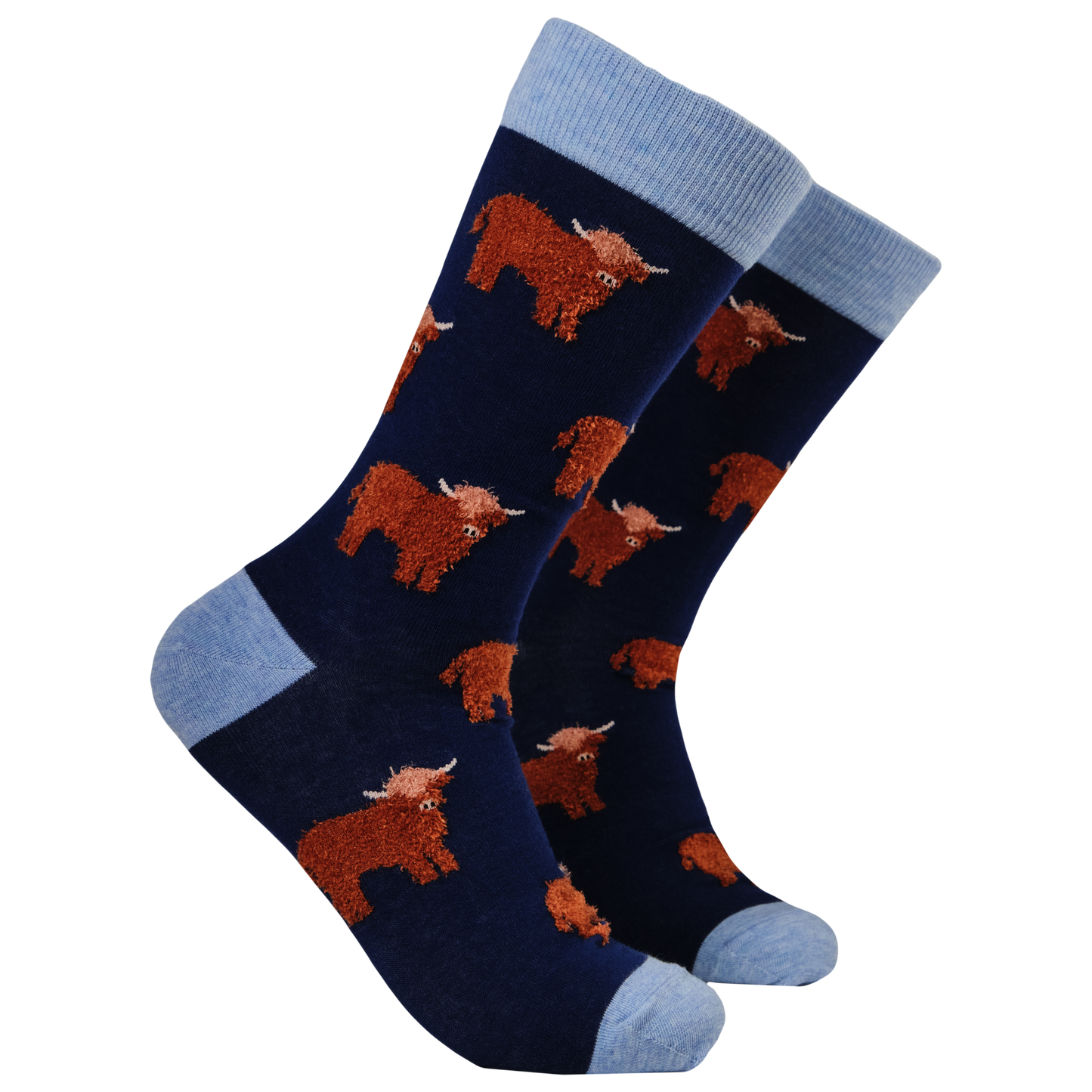 Fluffy Coo Unisex Socks in Navy
