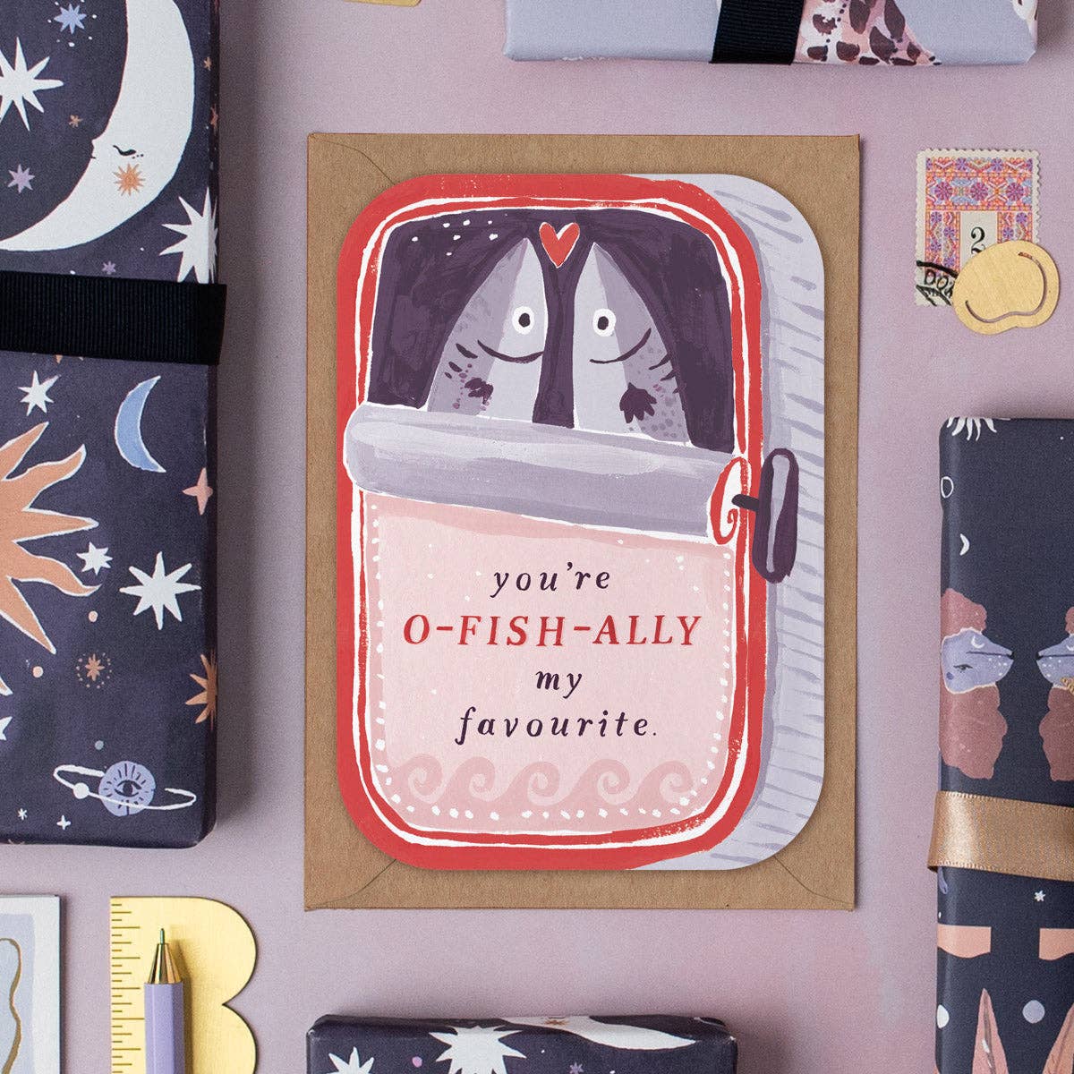 Sardines You're My Favourite Card | Valentines Cards