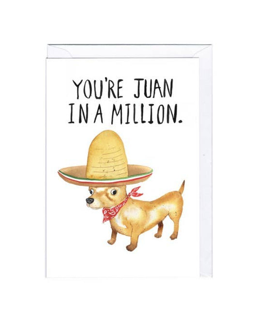 Juan In A Million Greeting Card