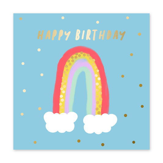POLKA DOT RAINBOW Greeting Card