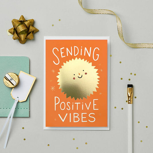 Positive Vibes Greeting Card