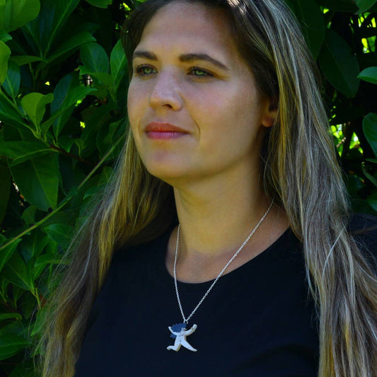 Nudie Lady Necklace in Peach