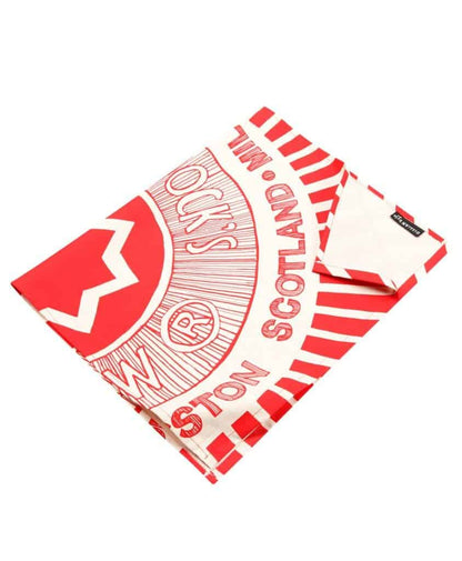 Tunnock's Teacake Wrapper Tea Towel by Gillian Kyle