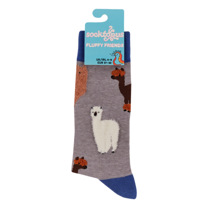 Fluffy Alpaca Socks Small