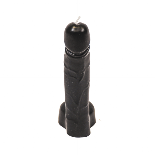 Candle - Dick - Wax - Black - 6.8x5.5x17 cm - 160gram
