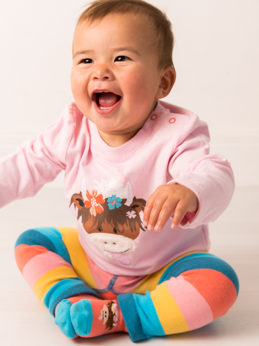 Bonnie Highland Cow Leggings 0-6 Months