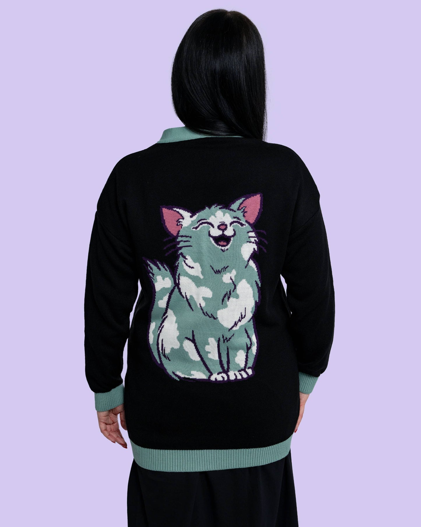 Purrfect Cats Long Cardigan Rebel Romance x Abi Perry