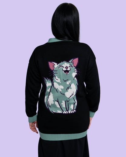 Purrfect Cats Long Cardigan Rebel Romance x Abi Perry
