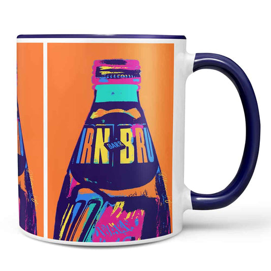 Irn-Bru Pop! Art Chunky Mug in Orange by Gillian Kyle