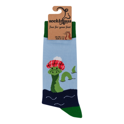 Loch Ness Monster Tartan Hat Socks Kids