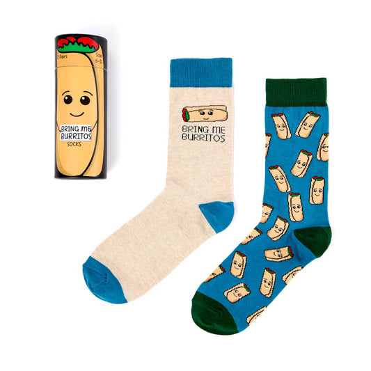 Burrito Unisex Socks Gift Set Of 2 Pairs