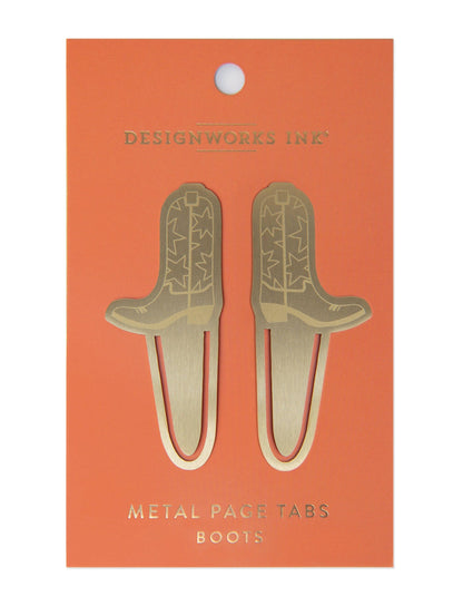 Cowboy Boots Metal Page Tabs