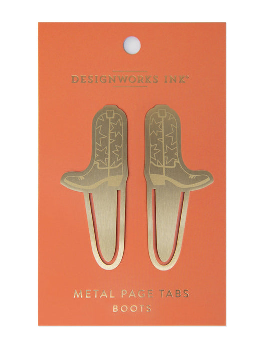 Cowboy Boots Metal Page Tabs