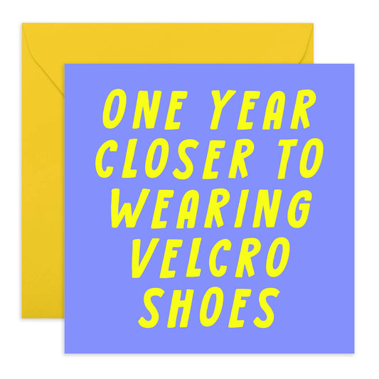 VELCRO SHOES Funny Birthday Card