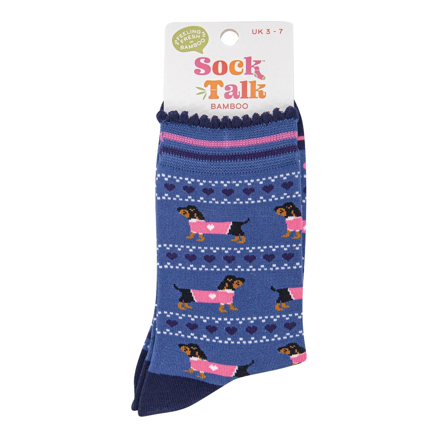 Sausage Dog Fair Isle Unisex Socks