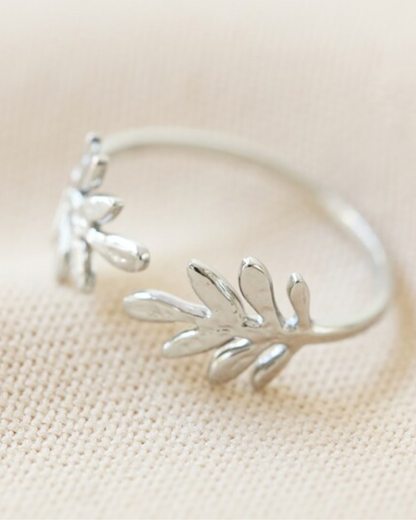Fern Leaf Adjustable Ring