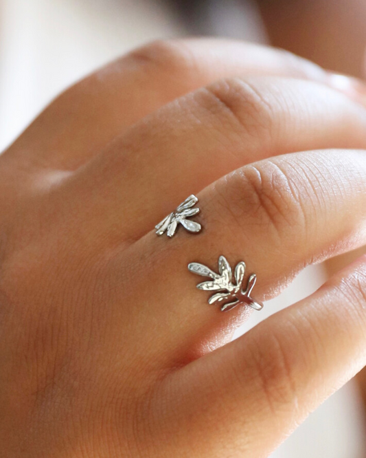 Fern Leaf Adjustable Ring