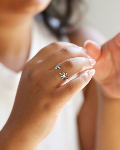 Fern Leaf Adjustable Ring