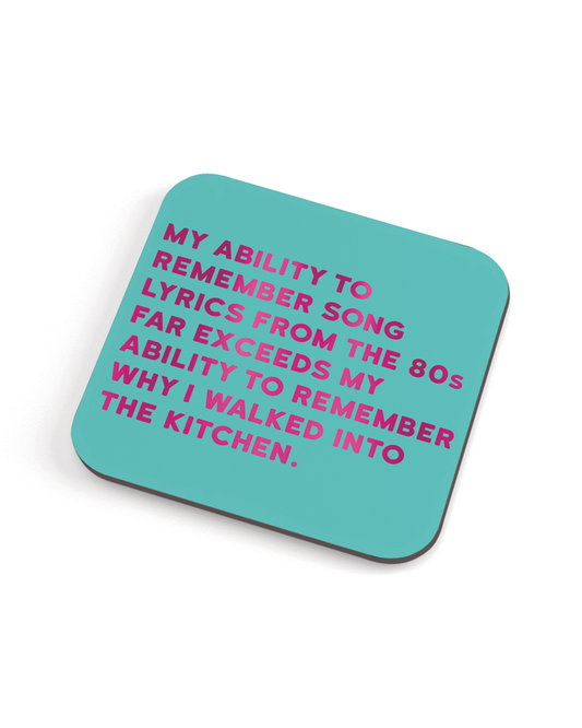 Song Lyrics Coaster