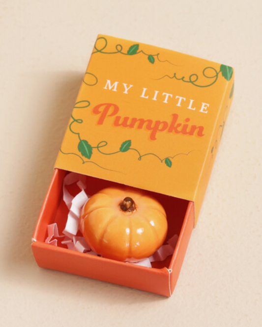 Pumpkin Ceramic Token In Matchbox